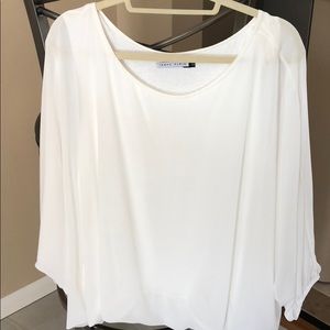 Excellent condition off white winged sleeve blouse